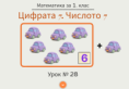 Урок № 28. Цифрата 7. Числото 7